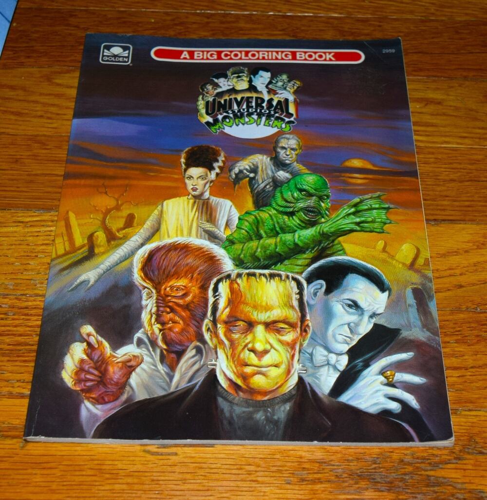 Universal Studios Monsters Coloring Book #2959 1991 - Whitman -VG+ - Comic ...